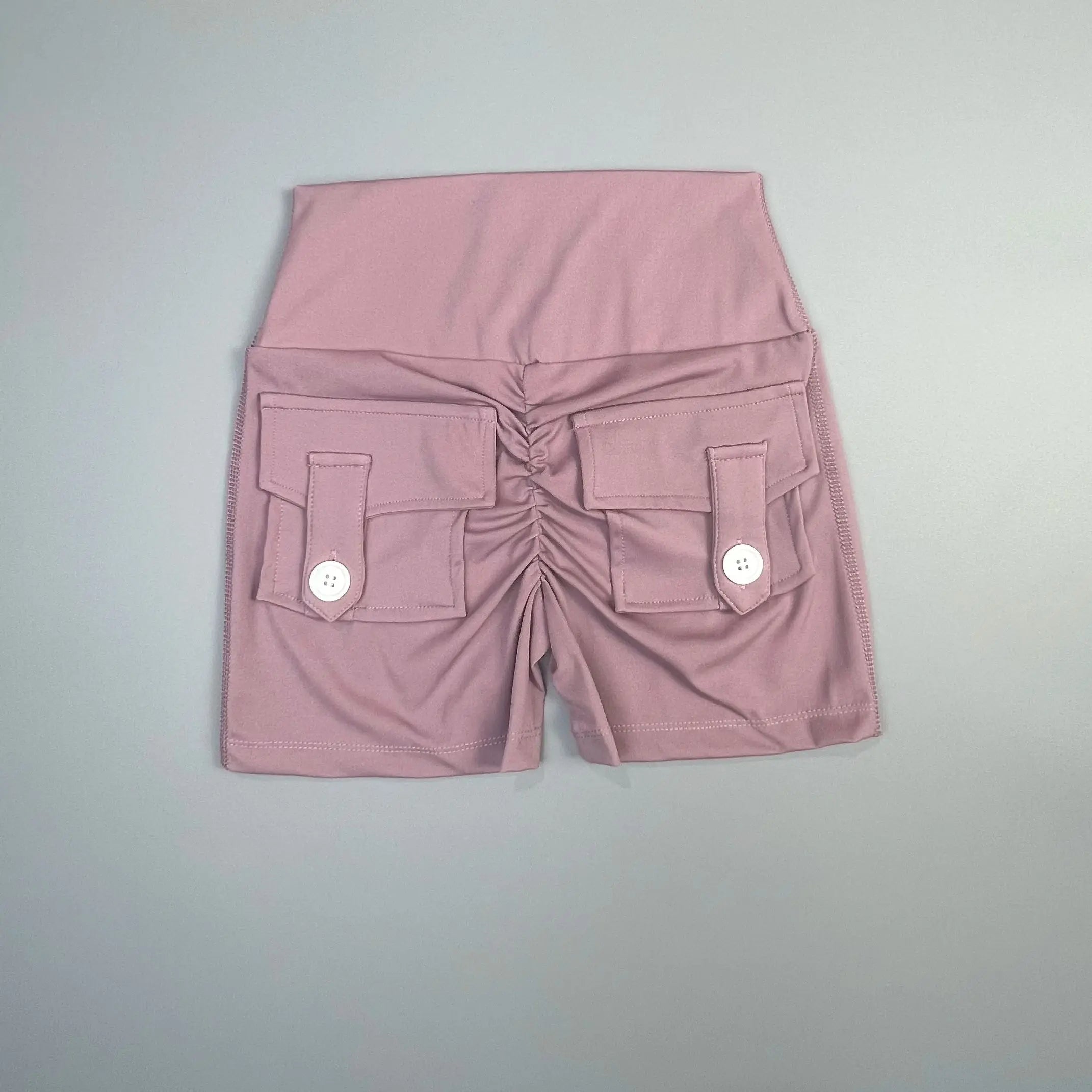 Short de fitness Peach Butt pour femme, pantalon cargo trois-quarts à séchage rapide avec poche, legging de yoga gainant pour l'été