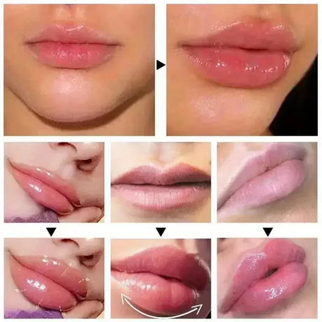Huile repulpante pour les lèvres gingembre et menthe (1/2 pièce) : sérum volumisant pour des lèvres plus lisses et pulpeuses, pour un look jeune et sexy.