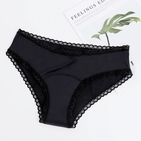 Culottes menstruelles respirantes, 4 couches, anti-fuites, en fibre de bambou, pour flux abondant, absorption rapide.