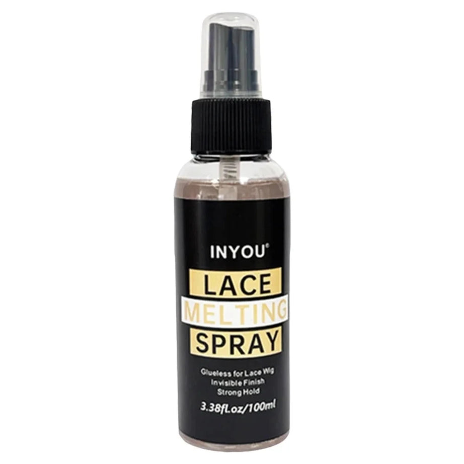 Spray fixateur pour perruques Lace Front 100 ml, effet fondant et naturel. Colle forte effet fondu.