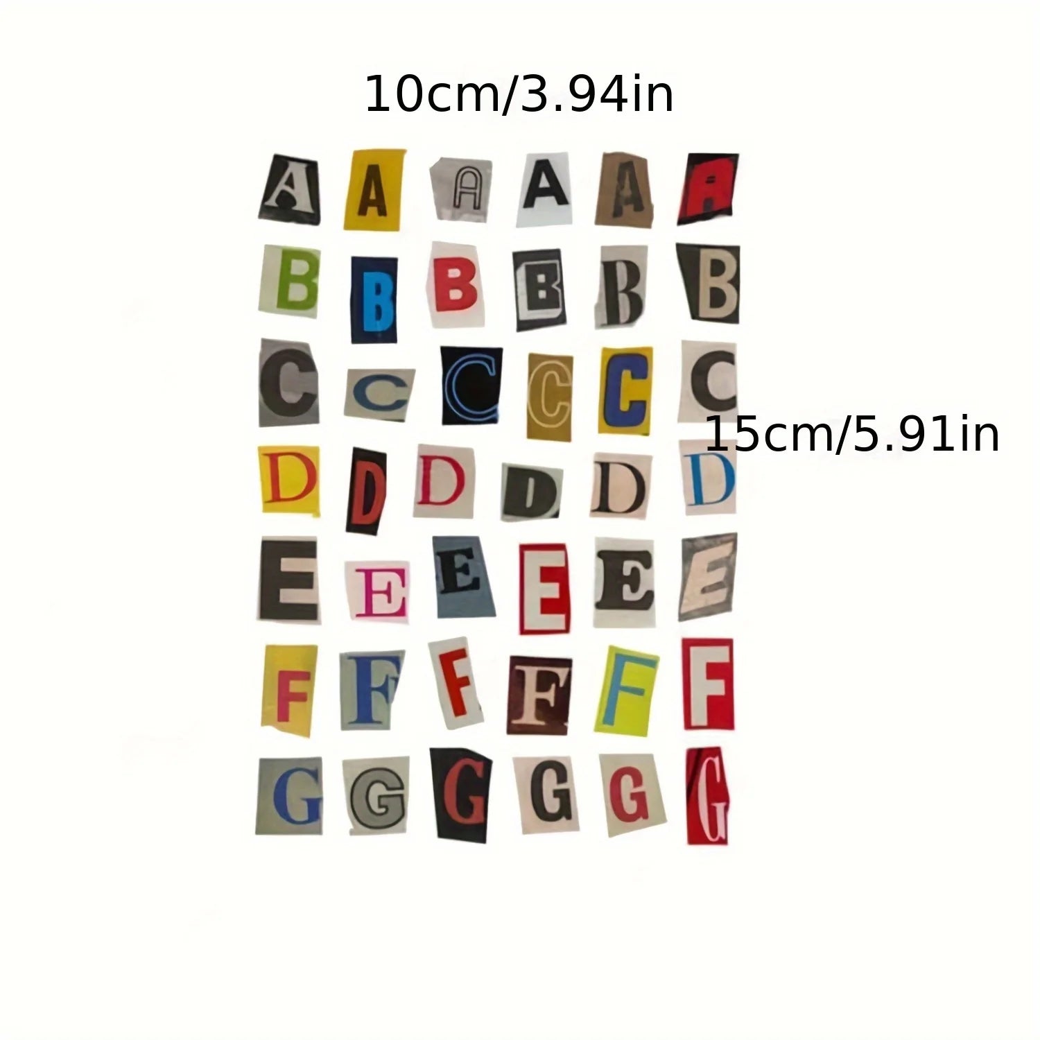181pcs/4-Sheet English Alphabet Number Symbol Sticker Pack, Vintage Scrapbook Aesthetic Journaling Supplies Kit, Letter Stickers