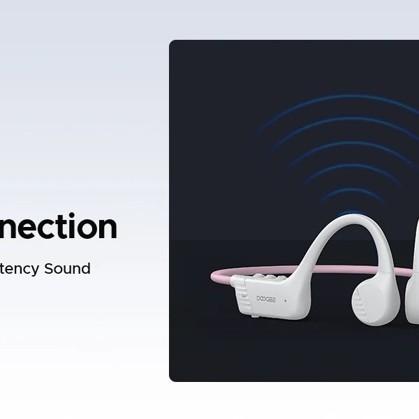 Écouteurs intra-auriculaires à conduction osseuse DOOGEE BoneBeat Run, sans fil, Bluetooth 5.4, étanches, pour la musique et les appels sportifs en extérieur