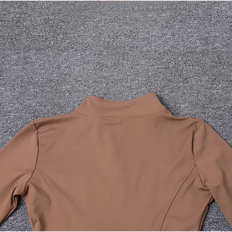 Women Sport Jacket Long Sleeve Shirt Workout Coat Gym Training Clothing Yoga Sportswear