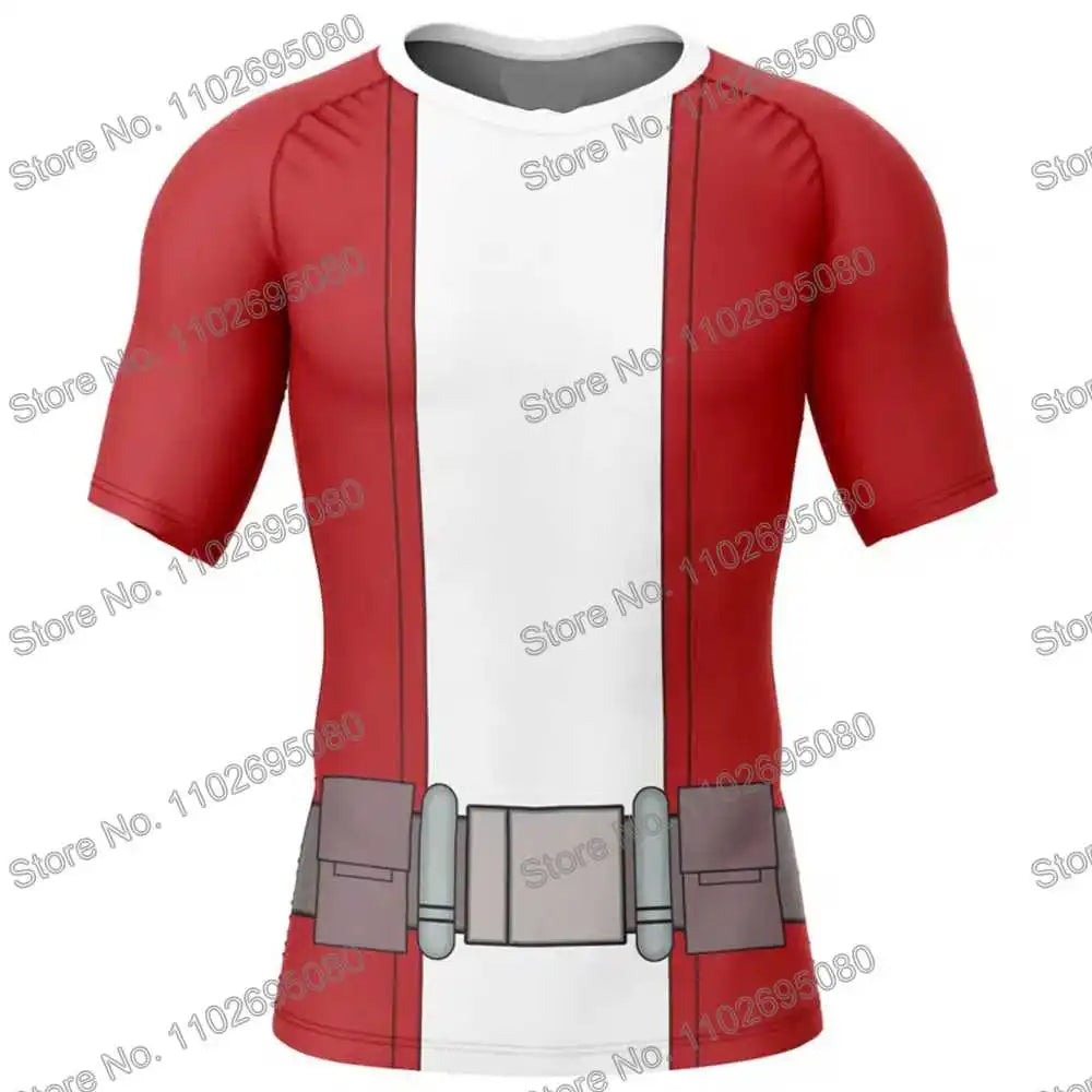 Vêtements de surf Invincible 4 BJJ MMA Rash Guard Homme Manches Courtes T-shirt de plongée Maillot de bain moulant Combinaison de plage d'été Femme GYM