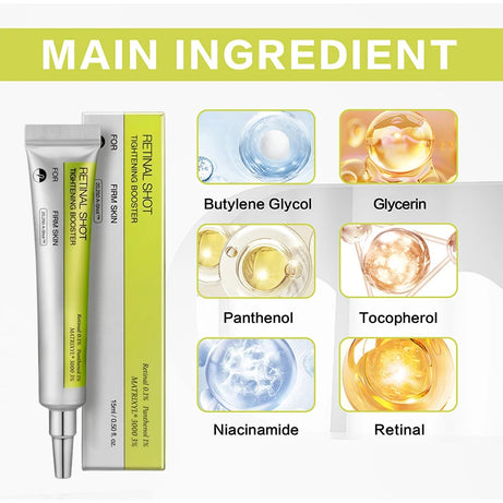 Crème contour des yeux hydratante et raffermissante au rétinol coréen, sérum liftant et raffermissant à la vitamine A pour le visage, atténue les ridules