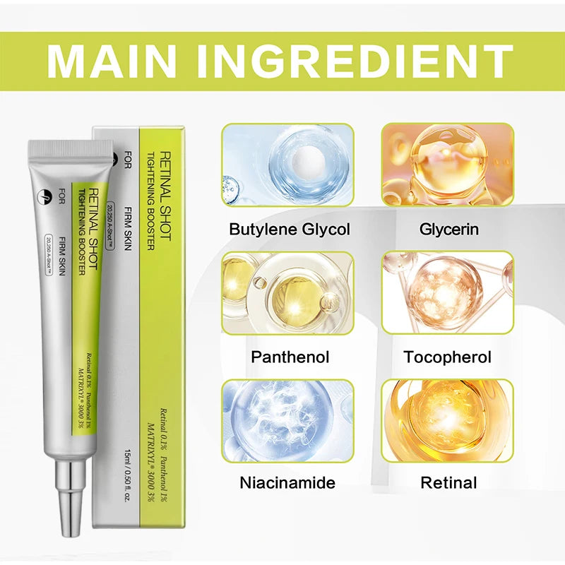 Crème contour des yeux hydratante et raffermissante au rétinol coréen, sérum liftant et raffermissant à la vitamine A pour le visage, atténue les ridules