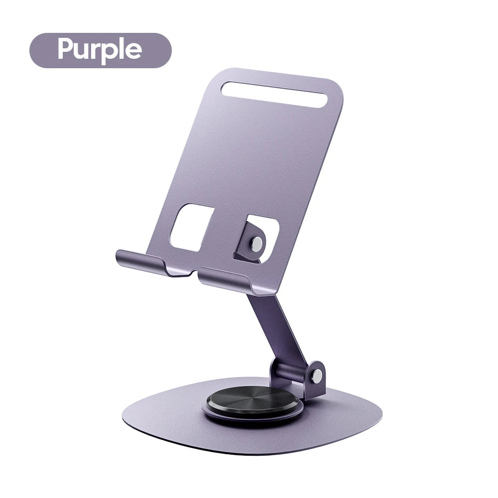 Support de téléphone portable rotatif Olaf pour table, compatible iPad, Samsung et iPhone 15, 14 et 13 pouces.