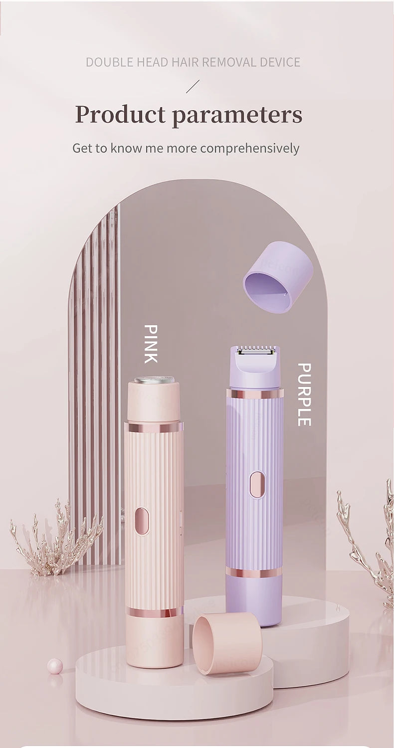 Rasoir électrique pour femme, tondeuse bikini, épilateur corporel, rasoir électrique pour l'épilation du maillot, des aisselles, des jambes et du visage