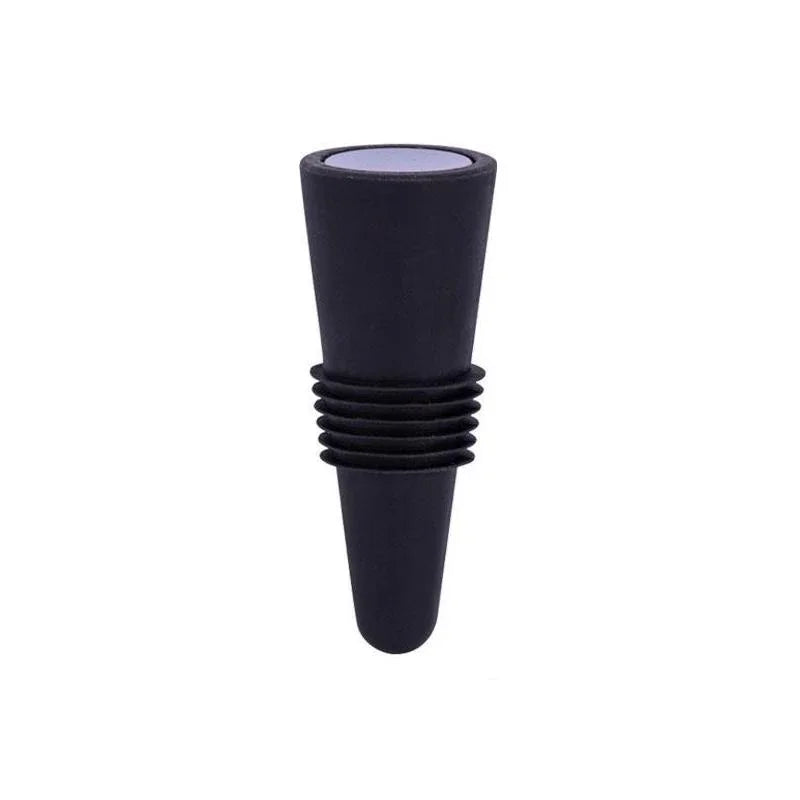 Lot de 1 bouchon en silicone pour bouteilles de vin et autres boissons, étanche, réutilisable.