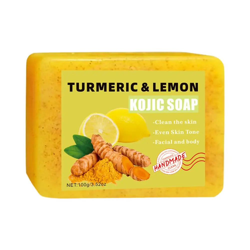 Turmeric Soap Face Cleansing Anti Acne Whitening Skin Lightening Face Remove Pimples Lightening Ginger Handmade Soap