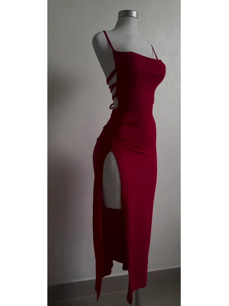 Robe d'été explosive 2025, ultra-sensible, dos nu, style Spice Girl, robe taille basse
