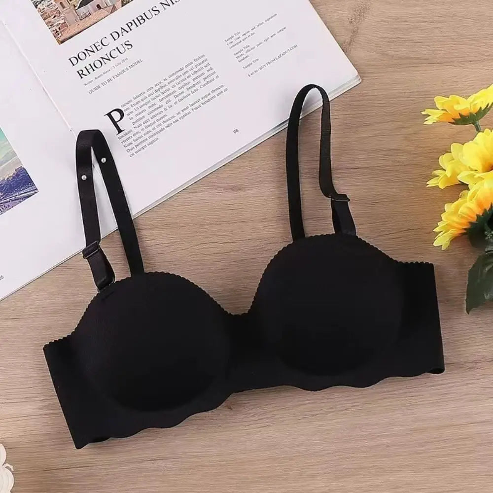 Soutien-gorge push-up une pièce sexy et confortable, ajustable, couleur bonbon, anti-affaissement et effet liftant pour femme