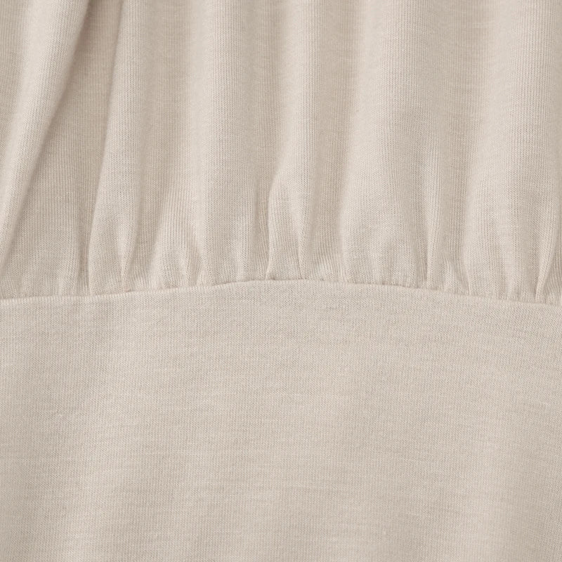 Robe mini Dulzura à épaules dénudées et manches longues, ornée de patchwork froncé, pour femme, tenue sexy, élégante et décontractée idéale pour les soirées et les clubs, printemps-été.