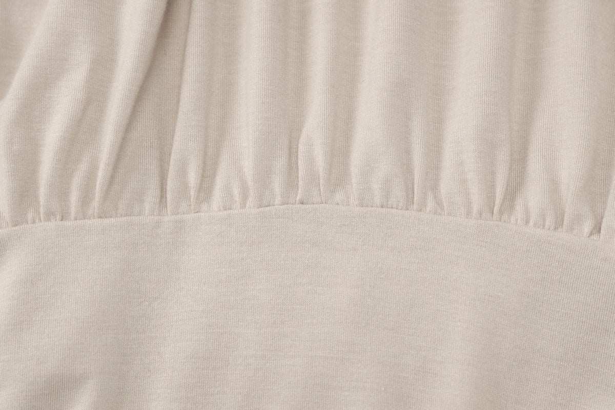 Robe mini Dulzura à épaules dénudées et manches longues, ornée de patchwork froncé, pour femme, tenue sexy, élégante et décontractée idéale pour les soirées et les clubs, printemps-été.