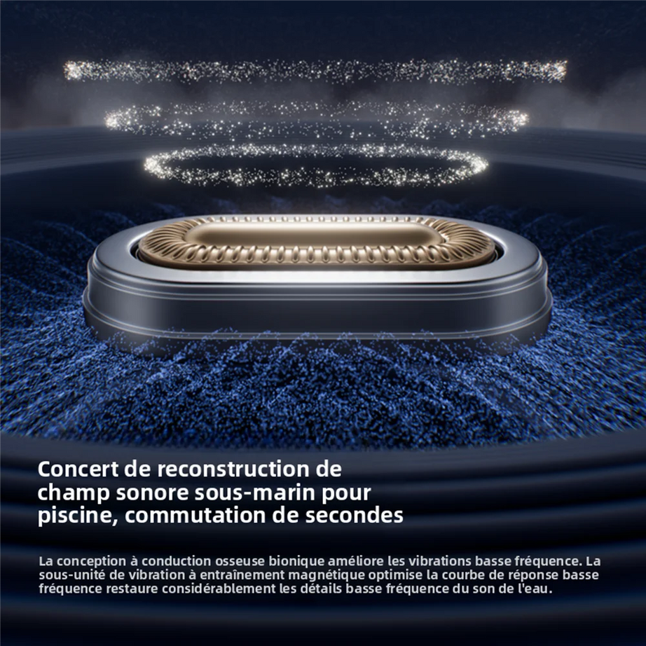 Écouteurs Bluetooth à conduction osseuse Sanag B33S, oreille ouverte, IPX8, pour la natation, mémoire de 32 Go, sans fil, compatibles MP3.