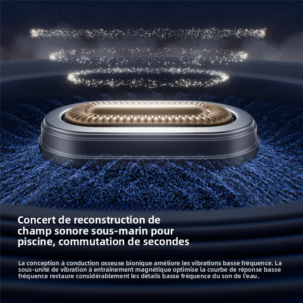 Écouteurs Bluetooth à conduction osseuse Sanag B33S, oreille ouverte, IPX8, pour la natation, mémoire de 32 Go, sans fil, compatibles MP3.