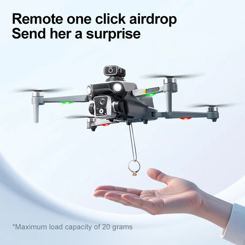 Nouveau drone K19 MAX GPS professionnel avec caméra 8K, vol FPV aérien, évitement d'obstacles, télécommande grand écran et drone pliable