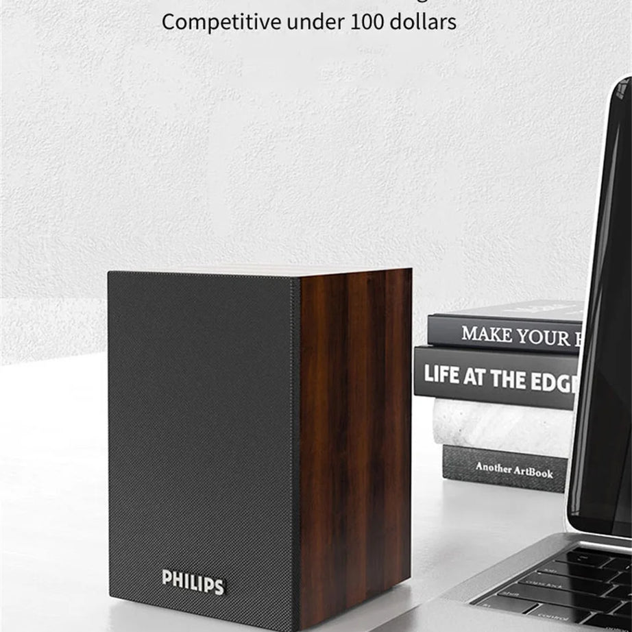 Enceinte Bluetooth Philips SPA20 avec son surround à 360°, stéréo sans fil Bluetooth pour ordinateur portable Macbook