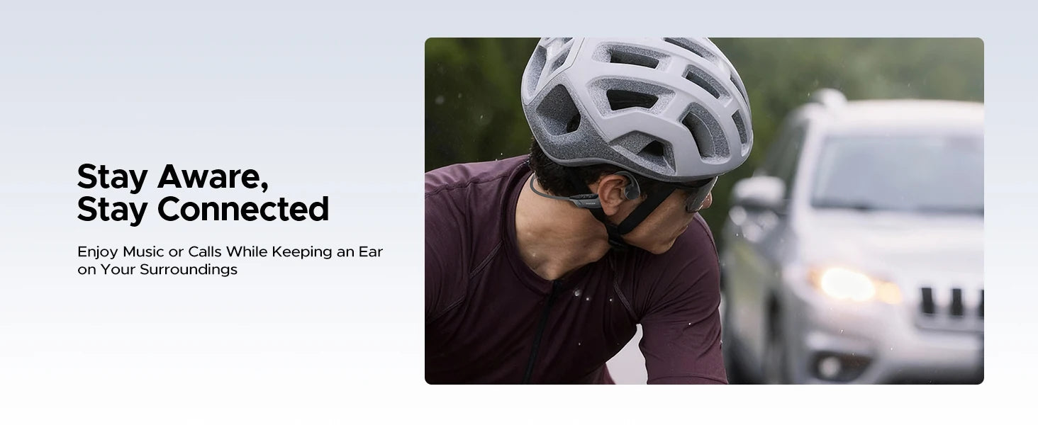 Écouteurs intra-auriculaires à conduction osseuse DOOGEE BoneBeat Run, sans fil, Bluetooth 5.4, étanches, pour la musique et les appels sportifs en extérieur