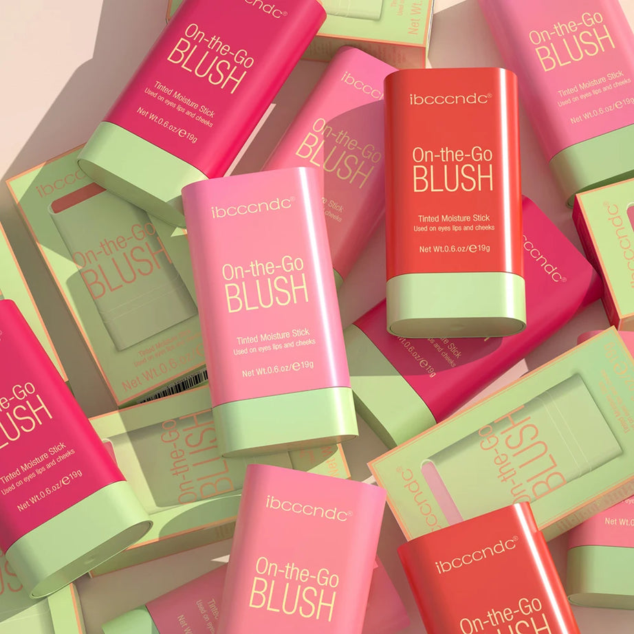 Blush Stick Fonctionnel Maquillage Facile à Colorer Rouge Crème Blush Waterproof Haute Rendu de Couleur Éclat du Teint