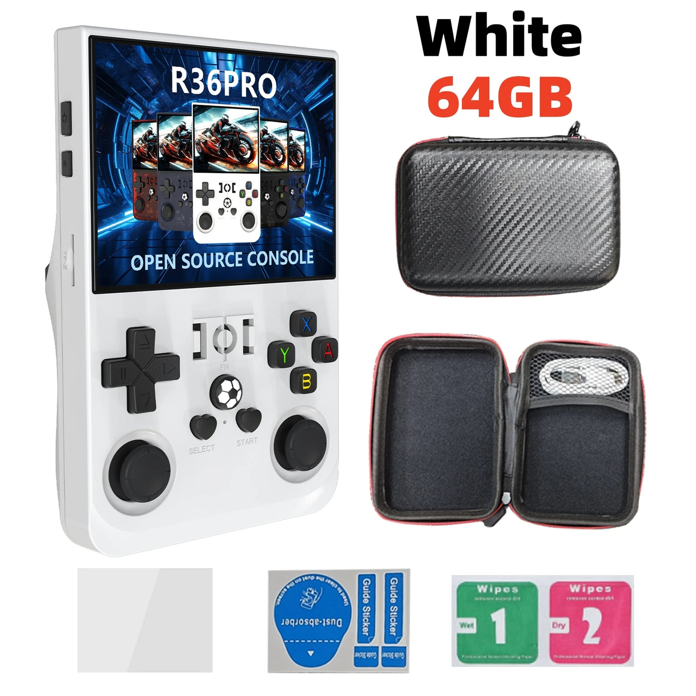 Console de jeux vidéo portable rétro R36 PRO (Open Source) sous Linux, écran IPS 3,5 pouces, 128 Go de stockage, jeux R36S