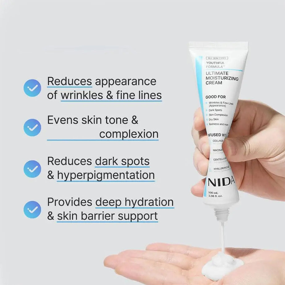 Crème hydratante ultime NIDA de Corée, anti-âge, à l'essence de propolis et au rétinol, revitalisante pour les yeux, soin hydratant intense pour la peau