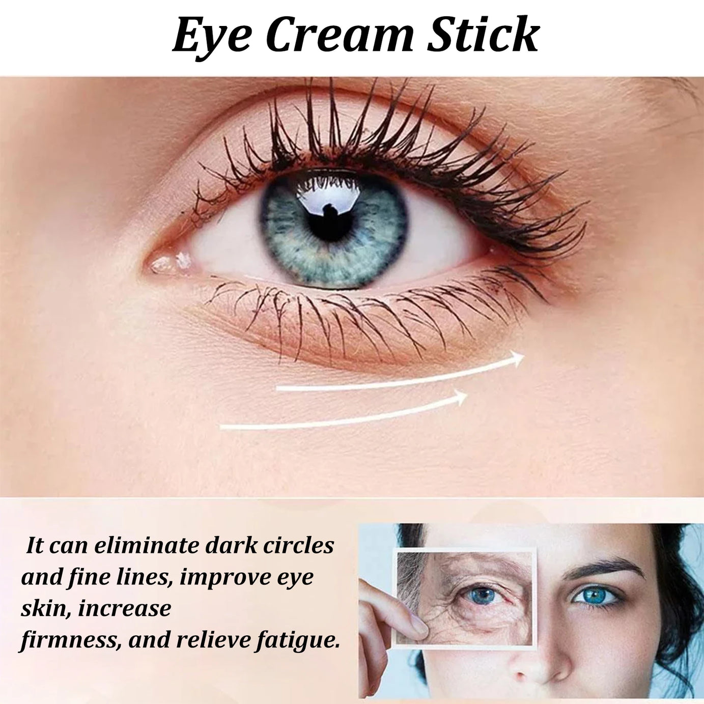 Stick contour des yeux à la bave d'escargot, collagène, atténue les ridules, les rides, éclaircit les cernes, raffermit les poches et réduit les gonflements. Crème contour des yeux hydratante.