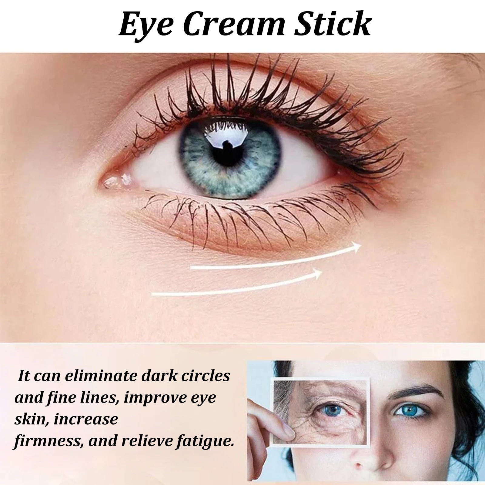 Stick contour des yeux à la bave d'escargot, collagène, atténue les ridules, les rides, éclaircit les cernes, raffermit les poches et réduit les gonflements. Crème contour des yeux hydratante.