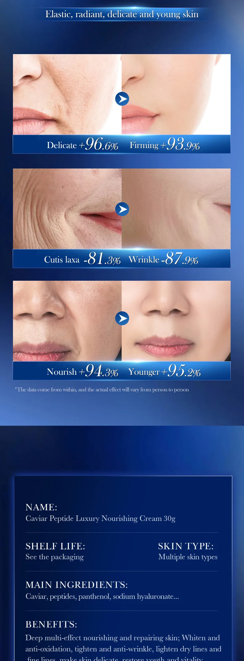Crème anti-rides instantanée au rétinol pour le visage : soin anti-âge raffermissant et liftant, atténue les ridules, améliore l’apparence de la peau, hydrate et illumine le teint.