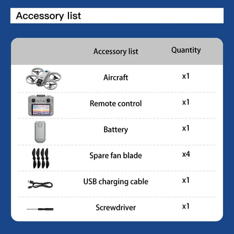 Drone GT3 MAX 2025 - 8K HD 4,3" - Télécommande - Mode sans tête - Hélicoptère - Flip 360° - Quadricoptère - Jouet - Mini drone - Cadeau pour enfant