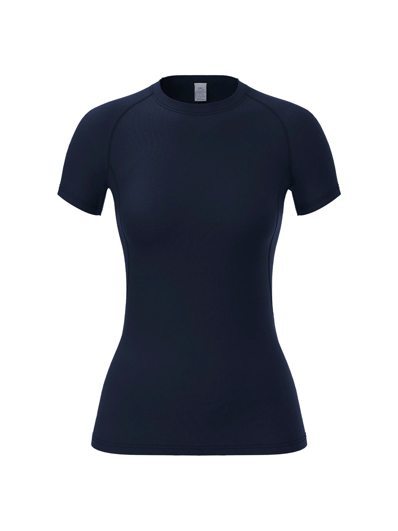 T-shirt de compression pour femme, manches courtes, idéal pour le sport, le yoga et la course à pied, parfait pour l'été et la salle de sport. Ce t-shirt extensible à séchage rapide est idéal pour les séances d'entraînement.