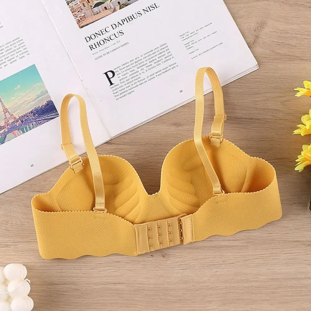 Sexy Comfort One-piece Underwear Adjustable Candy Color Pushup Bra Anti-sagging Lifting Push Up Bras Women