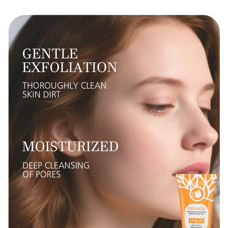 Gel exfoliant à l'orange 50 g, exfoliant, élimine les cellules mortes, nettoie en profondeur, longue durée, hydrate, purifie les pores, convient pour le corps entier