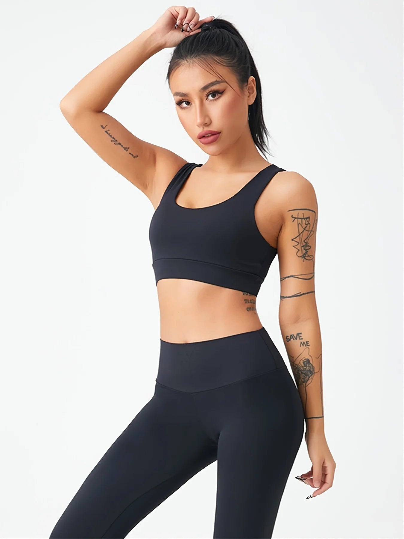 Pantalon de yoga taille haute push-up, effet push-up, froncé, coupe pêche, séchage rapide, respirant et extensible, idéal pour la salle de sport.