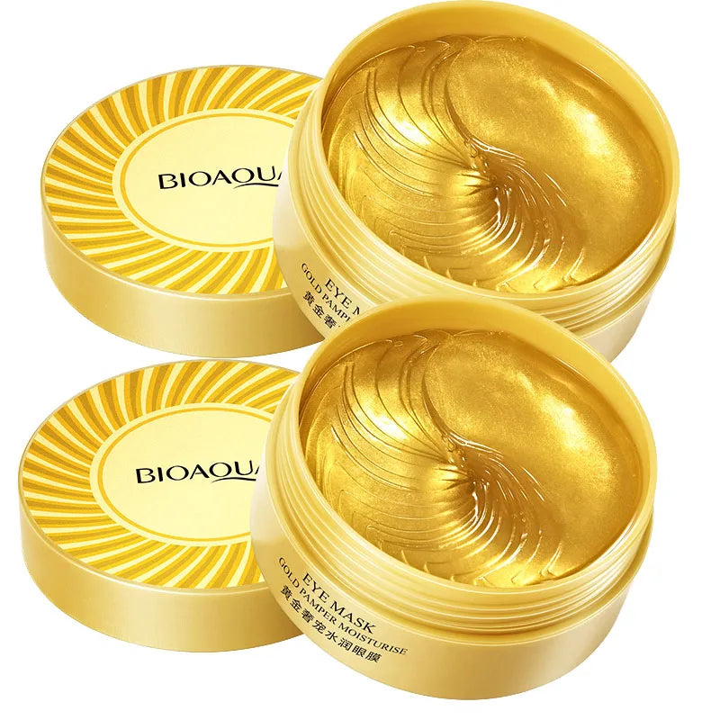60 masques pour les yeux BIOAQUA au collagène, hydratants et raffermissants, anti-cernes, patchs de beauté pour les yeux.