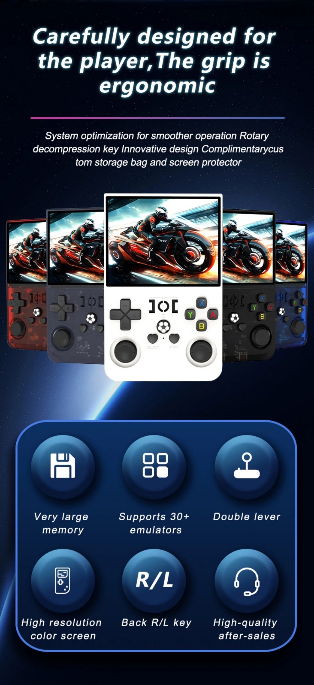 Console de jeux vidéo portable rétro R36 PRO (Open Source) sous Linux, écran IPS 3,5 pouces, 128 Go de stockage, jeux R36S
