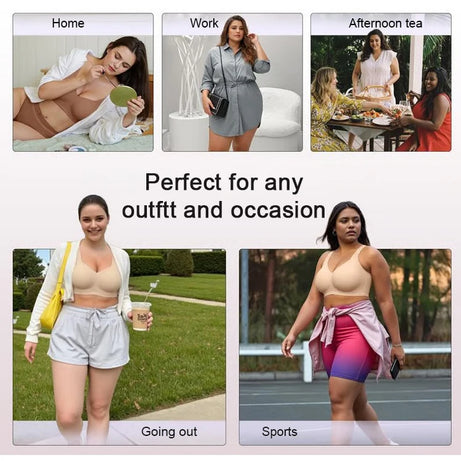 Soutien-gorge push-up sans armatures, sous-vêtements confortables et sans coutures pour femme, doux, respirant et hypoallergénique, sans armatures, idéal au quotidien.