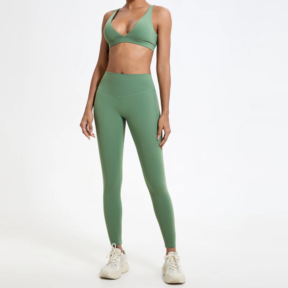 Leggings taille haute Hearuisavy en tissu ultra doux, séchage rapide, parfaits pour la gym, le yoga et la course à pied. Effet push-up.
