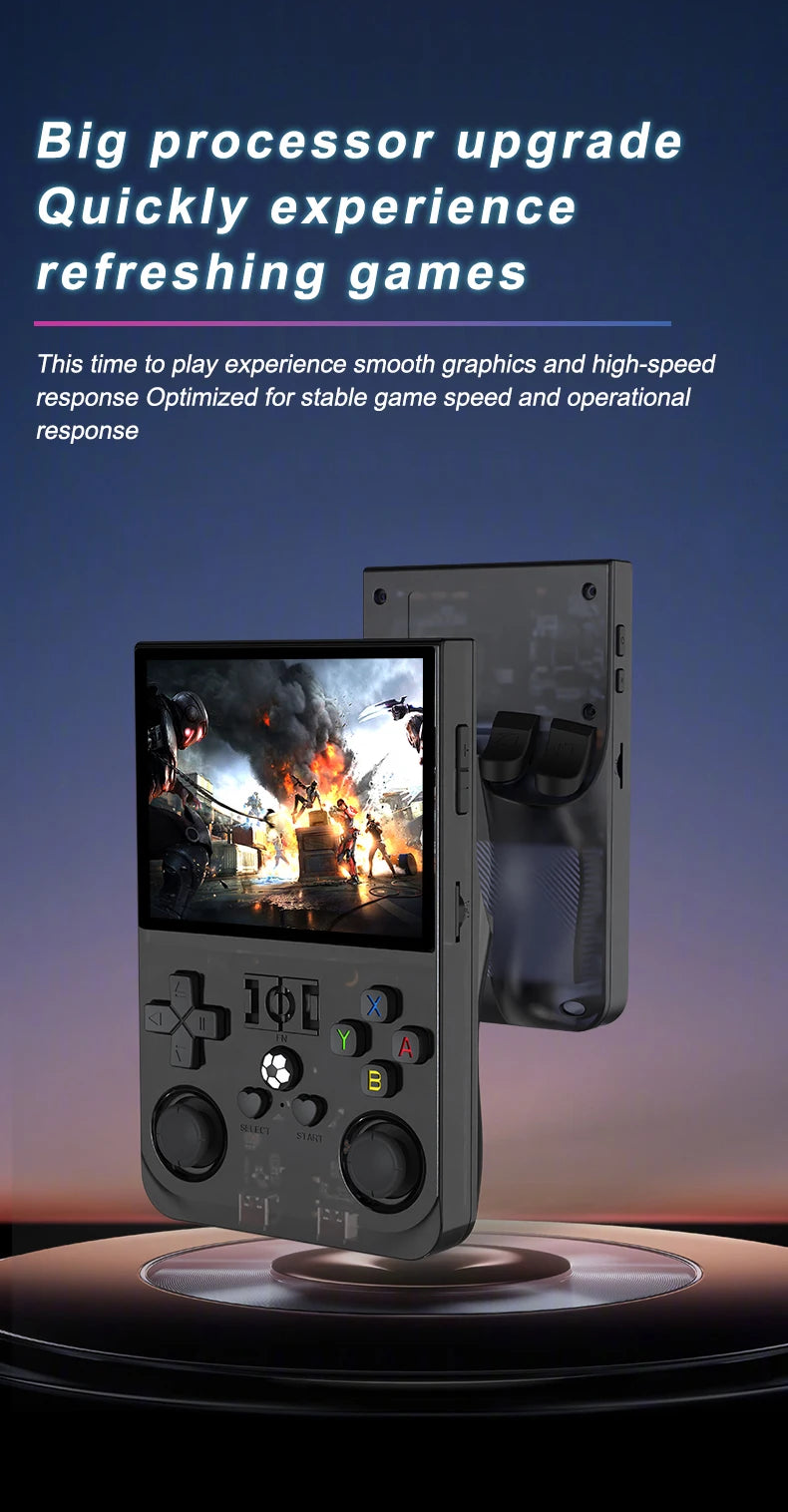 Console de jeux vidéo portable rétro R36 PRO (Open Source) sous Linux, écran IPS 3,5 pouces, 128 Go de stockage, jeux R36S