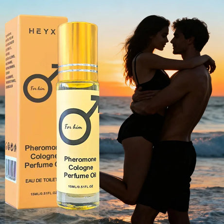 Huile de parfum aux phéromones, fragrance longue durée pour hommes et femmes, format voyage, pour une ambiance romantique.