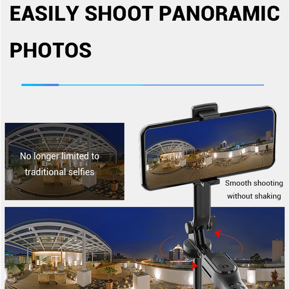 Perche à selfie sans fil FANGTUOSI 1750 mm, trépied, monopode pliable avec lumière LED pour smartphones, prise de vue stable et équilibrée en direct