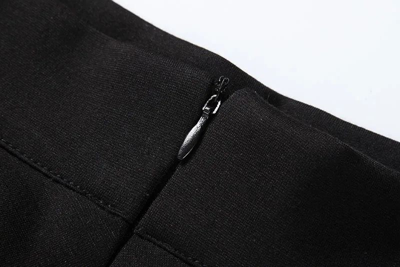 Nouvelle jupe plissée coréenne taille haute, fine et élastique, noire.