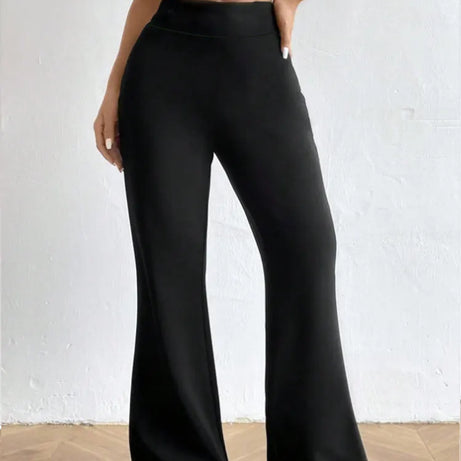 Pantalon de yoga décontracté évasé taille haute, pantalon évasé en tissu d'automne pour femmes, legging de yoga taille haute extensible, pantalon de fitness extérieur