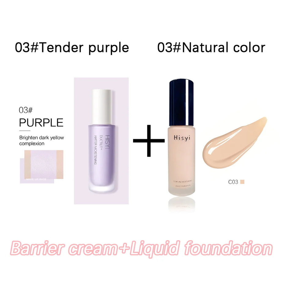 Le fond de teint liquide camoufle naturellement les imperfections sans effet poudre, crème visage simple, fond de teint transparent, masque les imperfections.