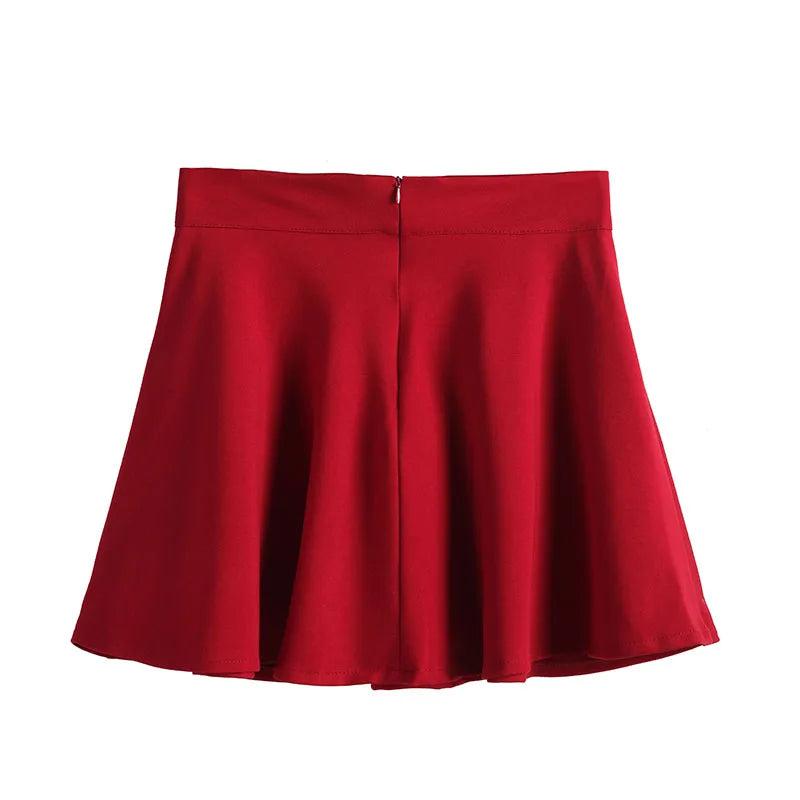 Nouvelle jupe plissée coréenne taille haute, fine et élastique, noire.