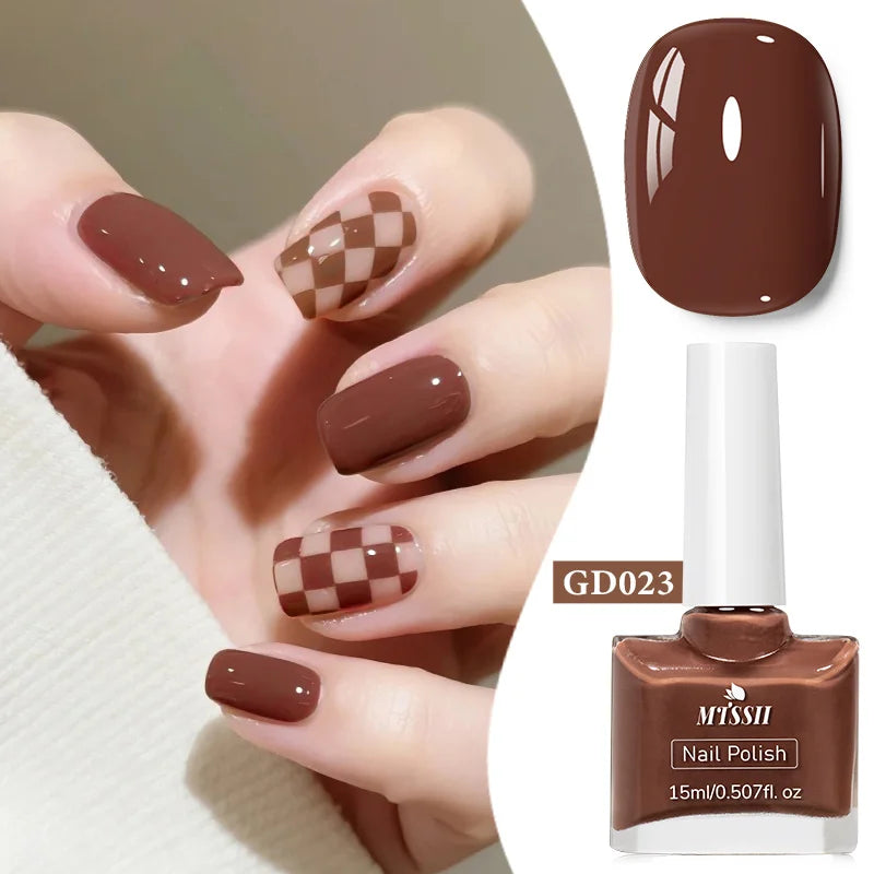 15ml Water-Based Nail Polish 40 Colors Long Lasting Quick Drying No Need of Lamp to Cure Nail Supplies Vernis for Nails Manicure