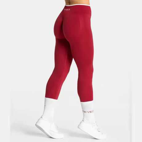 TEVEO Ignite Sculpt Leggings froncés sans coutures pour femme, pantalon de yoga, gainage des hanches, course à pied, sport, salle de gym, gamme Ignite Sculpt