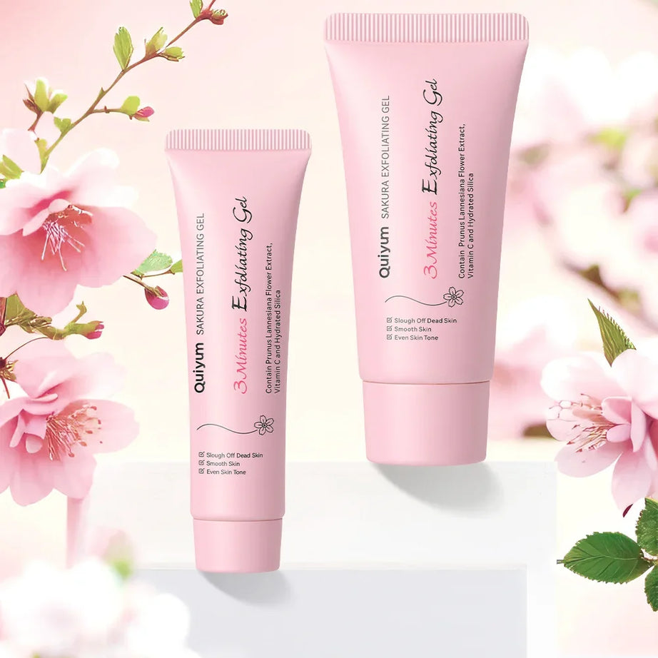 Gel exfoliant Sakura pour le visage, gommage hydratant et nourrissant réparateur, soin beauté 30 g/50 g