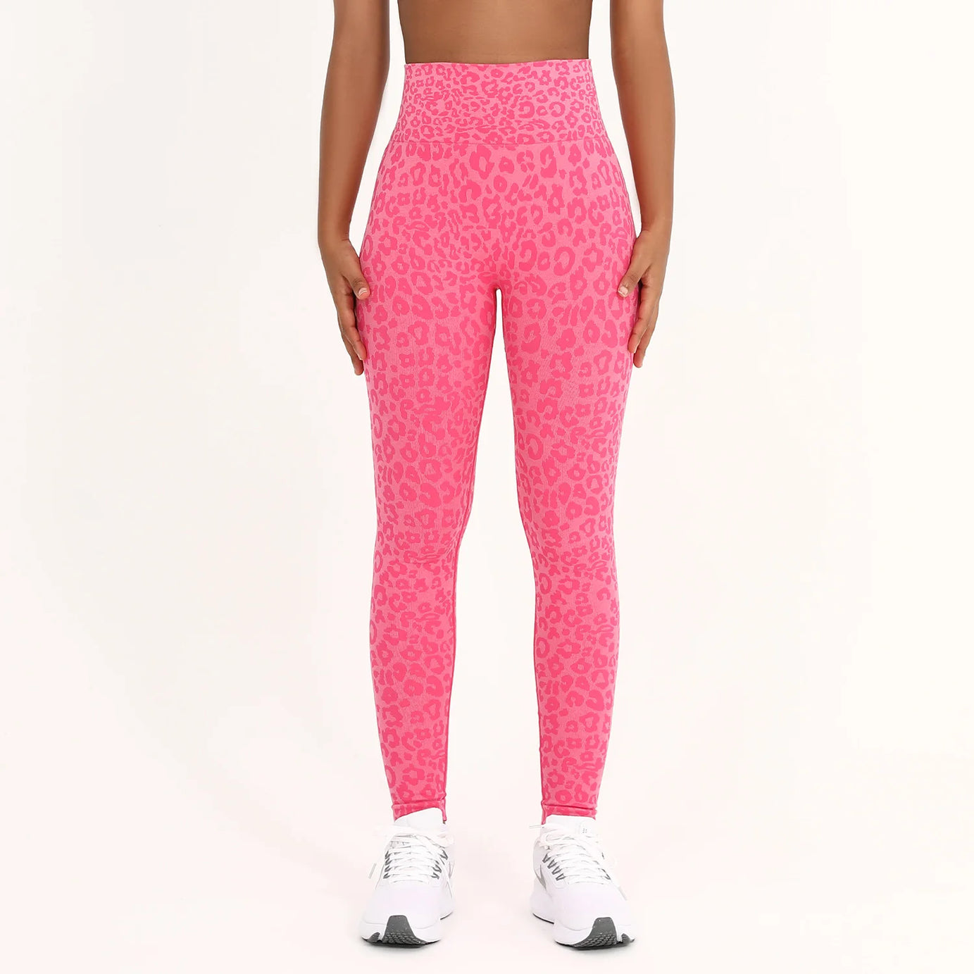 27/5000 Nouveaux pantalons de sport sans coutures, couleur pêche, taille haute, pour le yoga et les activités de plein air