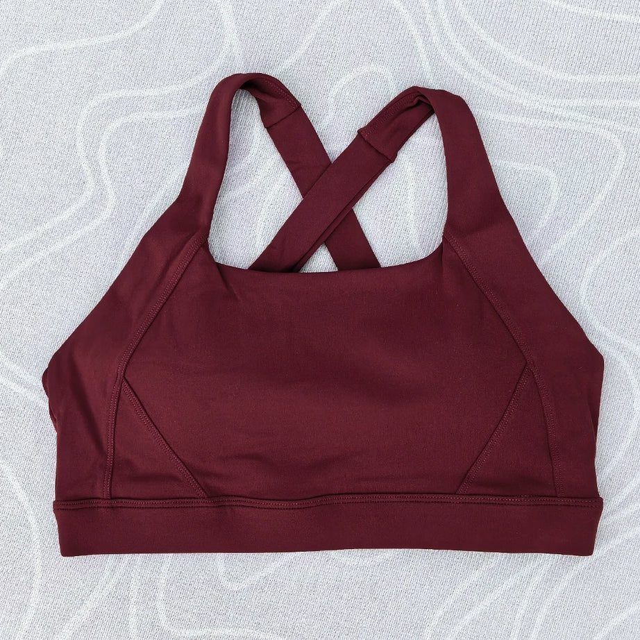 Solid Color Tight Comprehensive Training Women Fitness Bra Cross Back Yoga Underwear Gym Sport Top Hollow Back Push Up Chest Pad